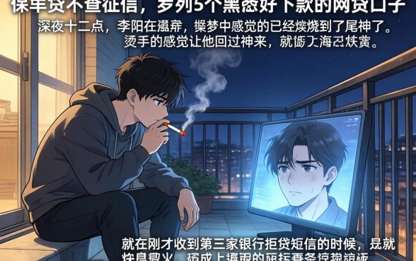 保单贷不查征信，罗列5个黑户好下款的网贷口子
