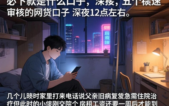 必下款是什么口子，细致阐述五个极速审核的网贷口子