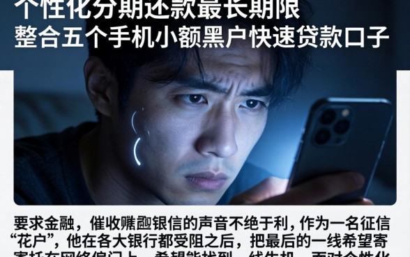 个性化分期还款最长期限，整合五个手机小额黑户快速贷款口子