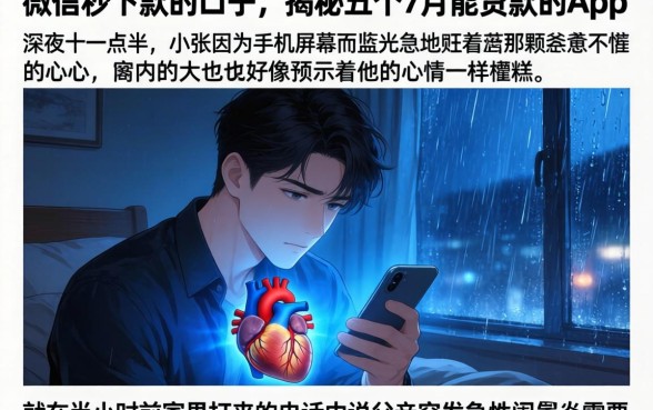 微信秒下款的口子，揭秘五个7月能贷款的app