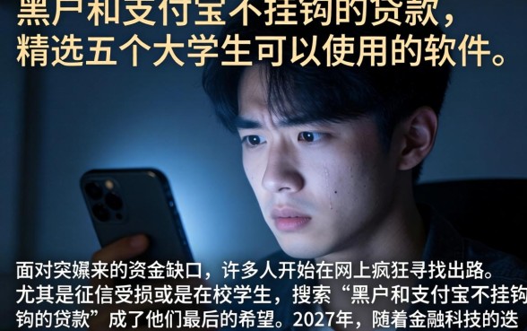 黑户和支付宝不挂钩的贷款，精选五个大学生可以使用的软件