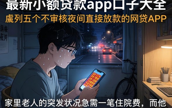 最新小额贷款app口子大全，胪列五个不审核夜间直接放款的网贷app