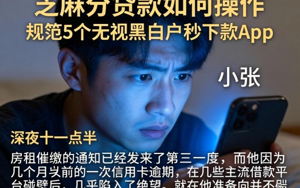 芝麻分贷款如何操作，规整5个无视黑白户秒下款app