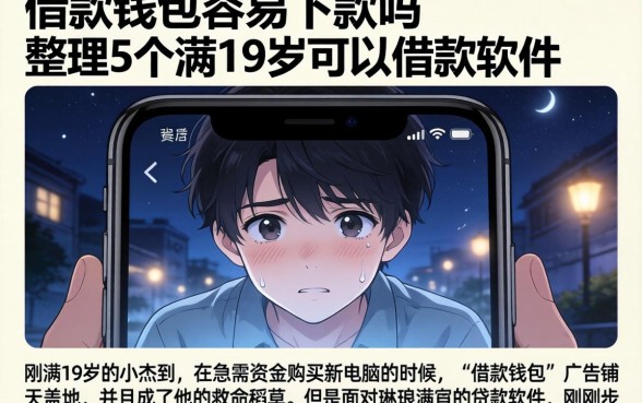 借款钱包容易下款吗，整理5个满19岁可以借款的软件