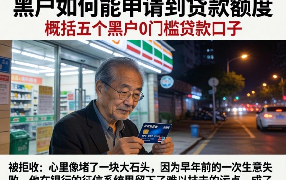 黑户如何能申请到贷款额度，概括五个黑户0门槛贷款口子
