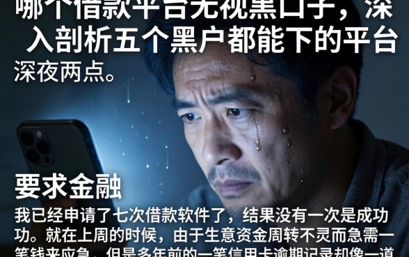哪个借款平台无视黑口子,深入剖析五个黑户都能下的平台