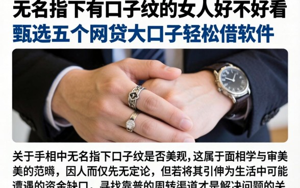 无名指下有口子纹的女人好不好看，甄选五个网贷大口子轻松借软件