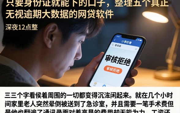 只要身份证就能下的口子,整理五个真正无视逾期大数据的网贷软件