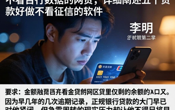 不看百行数据的网贷，详细阐述五个贷款好做不看征信的软件
