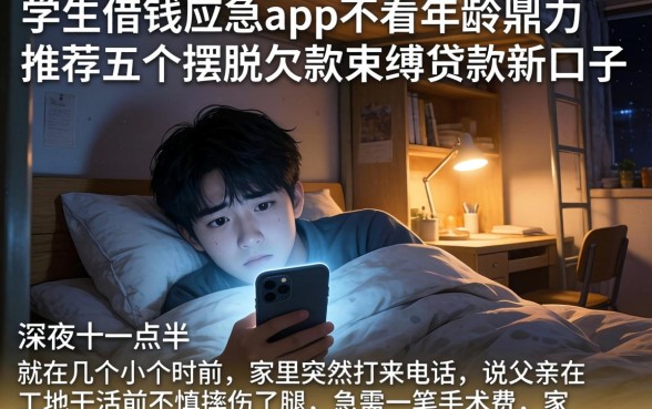 学生借钱应急app不看年龄，鼎力推荐五个摆脱欠款束缚贷款新口子