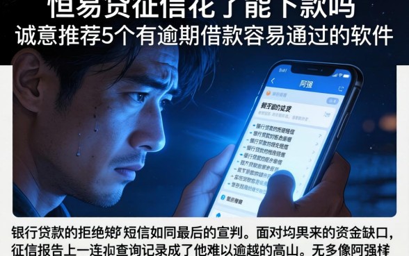 恒易贷征信花了能下款吗，诚意推荐5个有逾期借款容易通过的软件