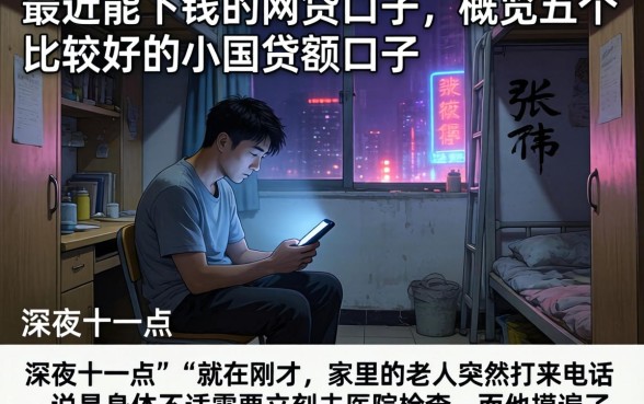 最近能下钱的网贷口子，概览五个比较好的小额贷款口子