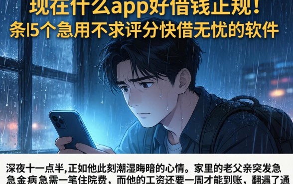 现在什么app好借钱正规，条列5个急用不求评分快借无忧的软件