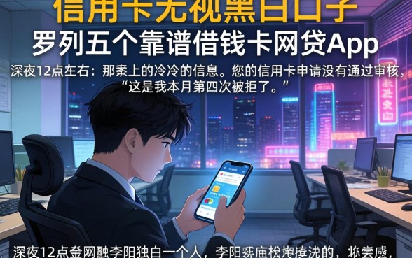 信用卡无视黑白口子，罗列五个靠谱借钱的网贷app