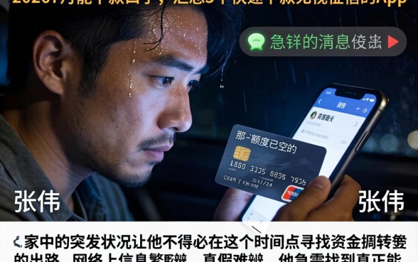 20267月能下款的口子，汇总5个快速下款无视征信的app