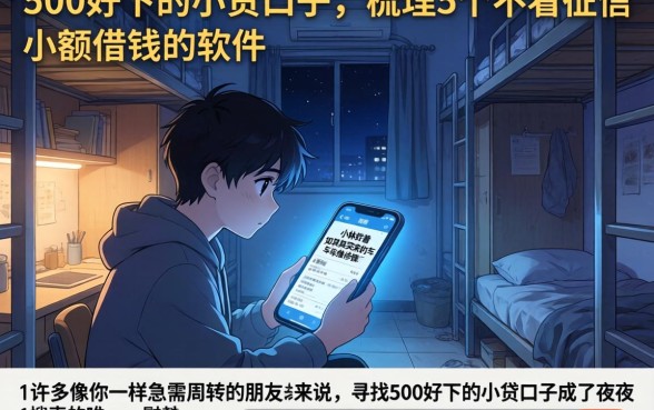 500好下的小贷口子，梳理5个不看征信小额借钱的软件