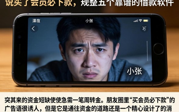 说买了会员必下款，规整五个靠谱的借款软件