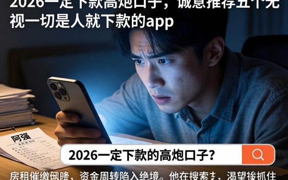 2026一定下款的高炮口子，诚意推荐五个无视一切是人就下款的app