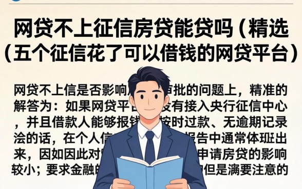 网贷不上征信房贷能贷吗，精选五个征信花了可以借钱的网贷平台