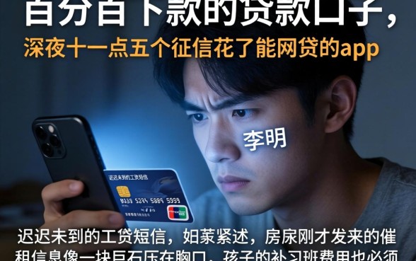 百分百下款的贷款口子，详细阐述五个征信花了能网贷的app