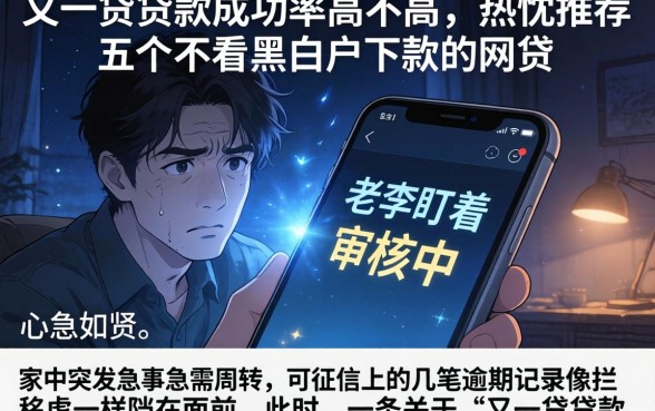 又一贷贷款成功率高不高，热忱推荐五个不看黑白户下款的网贷