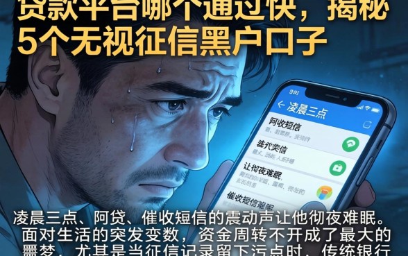 贷款平台哪个通过快,揭秘5个无视征信黑户口子