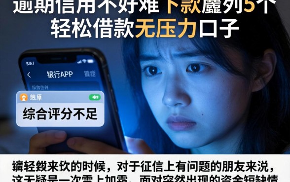 逾期信用不好难下款，胪列5个轻松借款无压力口子