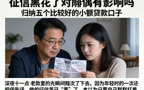 征信黑花了对配偶有影响吗，归纳五个比较好的小额贷款口子