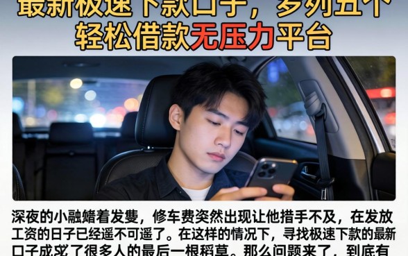 最新极速下款的口子，罗列五个轻松借款无压力平台
