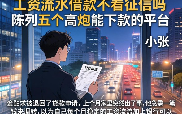 工资流水借款不看征信吗,陈列五个高炮能下款的平台