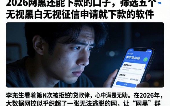 2026网黑还能下款的口子，筛选五个无视黑白无视征信申请就下款的软件