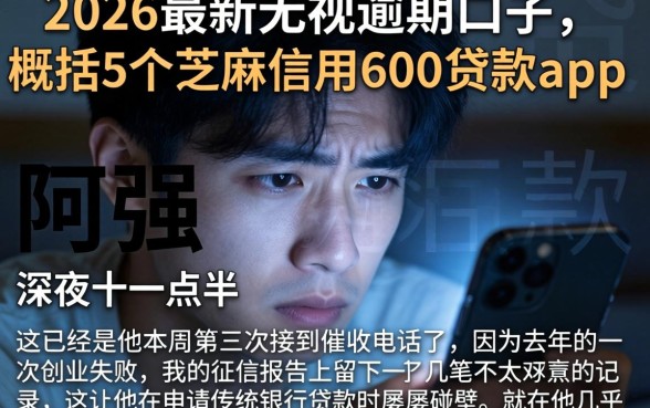 2026最新无视逾期的口子，概括5个芝麻信用600贷款app