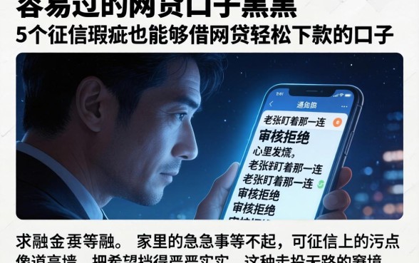 容易过的网贷口子黑户，概括5个征信瑕疵也能借网贷轻松下款的口子