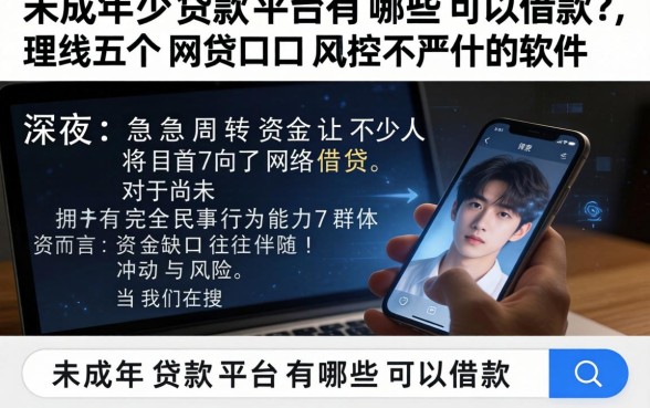 未成年贷款平台有哪些可以借款，理出五个网贷口子风控不严的软件