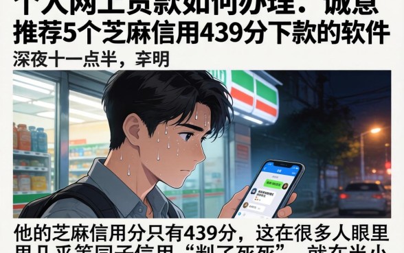 个人网上贷款如何办理，诚意推荐5个芝麻信用439分下款的软件