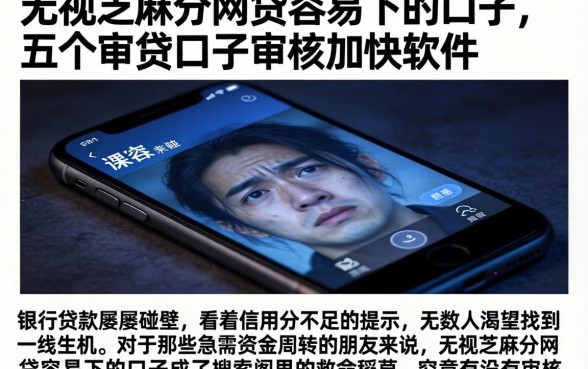 无视芝麻分网贷容易下的口子，详细阐述五个审贷口子审核加快的软件