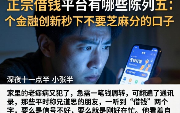 正宗的借钱平台有哪些，陈列五个金融创新秒下不要芝麻分的口子