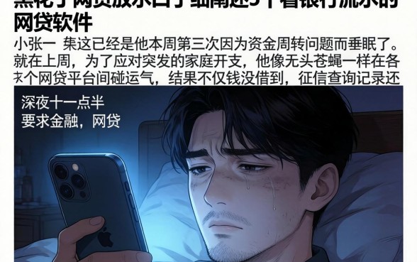 黑花了网贷放水口子，详细阐述5个看银行流水的网贷软件