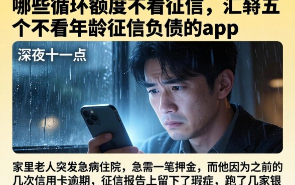 哪些循环额度不看征信，汇整五个不看年龄征信负债的app