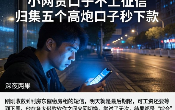 小网贷口子不上征信，归集五个高炮口子秒下款