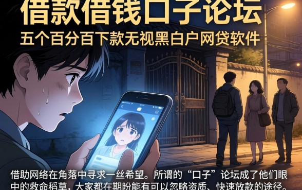 借款借钱口子论坛，详细阐述五个百分百下款无视黑白户网贷软件