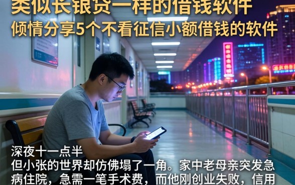 类似长银贷一样的借钱软件，倾情分享5个不看征信小额借钱的软件