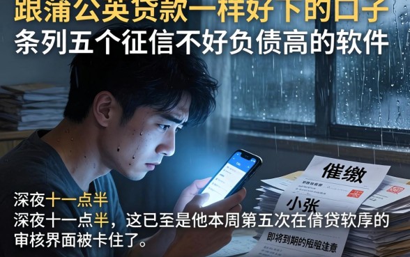 跟蒲公英贷款一样好下的口子，条列五个征信不好负债高的软件