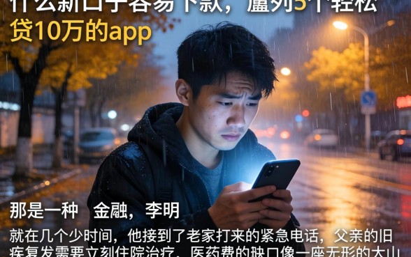 什么新口子容易下款，胪列5个轻松贷10万的app