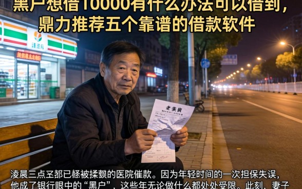黑户想借10000有什么办法可以借到，鼎力推荐五个靠谱的借款软件