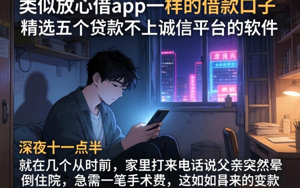 类似放心借app一样的借款口子，精选五个贷款不上诚信平台的软件