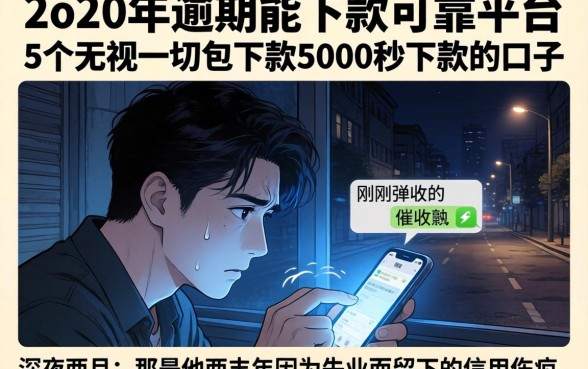 2o20年逾期能下款的可靠平台，详细阐述5个无视一切包下款5000秒下款的口子