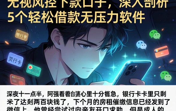 无视风控下款口子，深入剖析5个轻松借款无压力软件