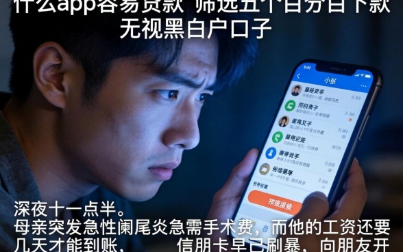 什么app容易贷款，筛选五个百分百下款无视黑白户口子