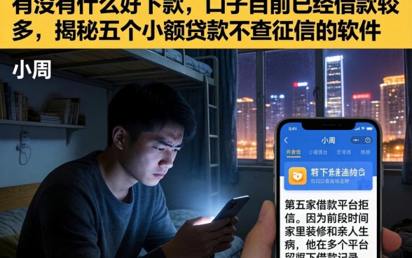 有没有什么好下款的口子目前已经借款较多，揭秘五个小额贷款不查征信的软件